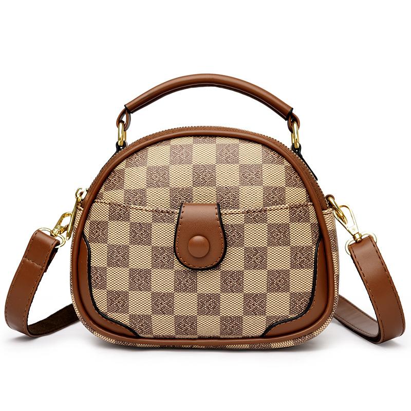 

Многослойная сумка для мам в шахматном стиле, осенний стиль, высококачественная нишевая и универсальная сумка, нишевый дизайн, сумка для мобильного телефона через плечо