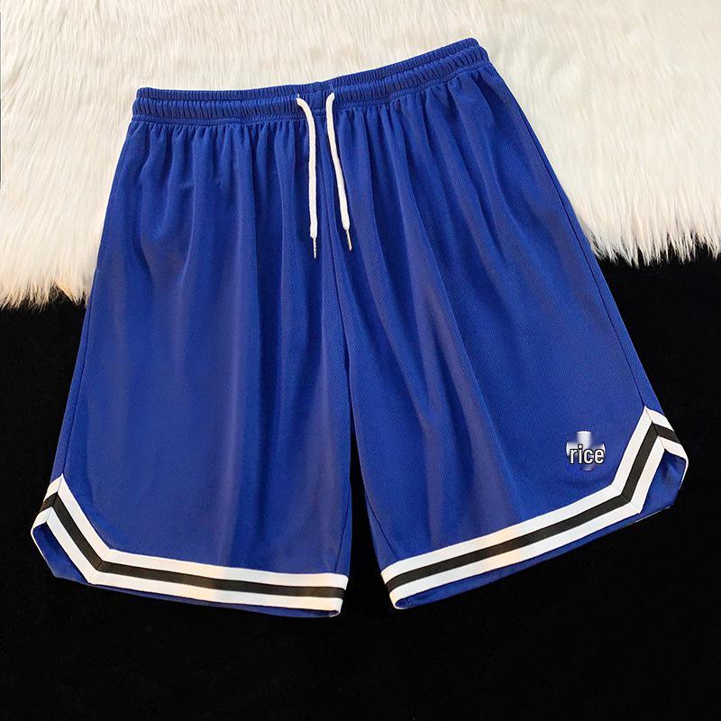 Men's Quick-Dry Ice Silk Basketball Shorts - Casual, Lightweight, Versatile Five-Point Pants