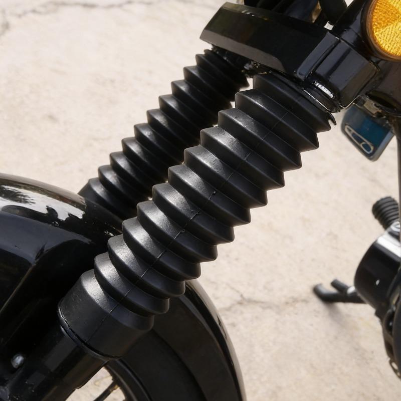 2Pcs Motorcycle Front Fork Shock Absorber Dust Cover Rubber Gaiters Gators Boots Dustproof Sleeve Protector Damping Accessories