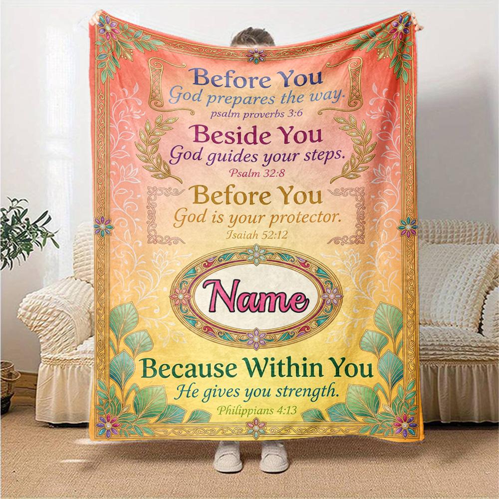 Strength Withincustomize Your Name Blanket Soft And Comfortable It'S The Perfect Gift For Family Friends Or Loved Ones Suitable For All Seasons It'S
