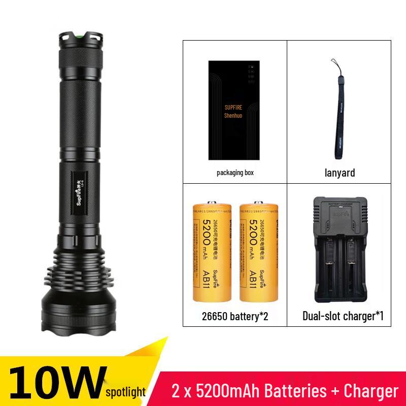SupFire L3-S Rechargeable Outdoor Flashlight