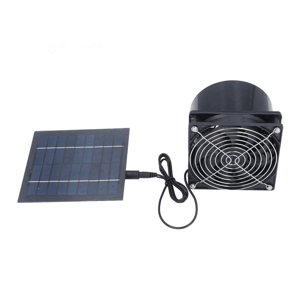 Ventilador de Extracción Solar Profesional Eficiente Ahorro de Energía Ventilador de Conducto Solar para Exterior Ático Casa de Perro