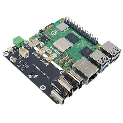 Raspberry Pi 5/4B Micro HDMI To HDMI Adapter, Supports Type C/Terminal Block Power, Dual 4K Output
