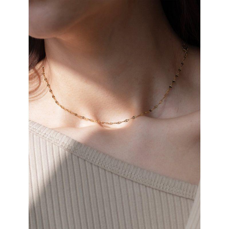 Women's Japanese and Korean-Style Simple Stainless Steel Accessories Necklace