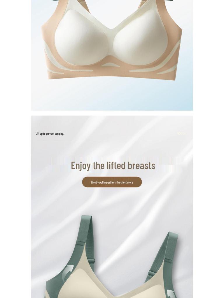Seamless Push-Up Bra Camisole: Anti-Sag, Soft Support, Beautiful Back Design for Small Chest