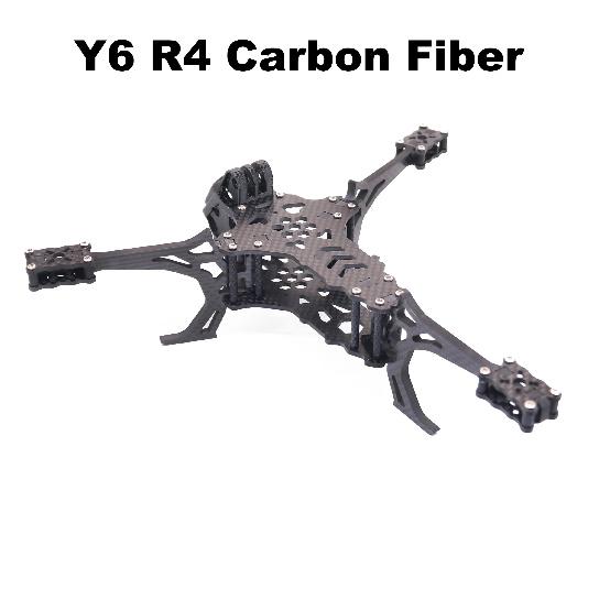 Y6R4 4inch FPV Drone Frame Kit Carbon Fiber Racing Drone Quadcopter Freestyle INAV Beatflight F722 Ardupilot PX4 Flight Control