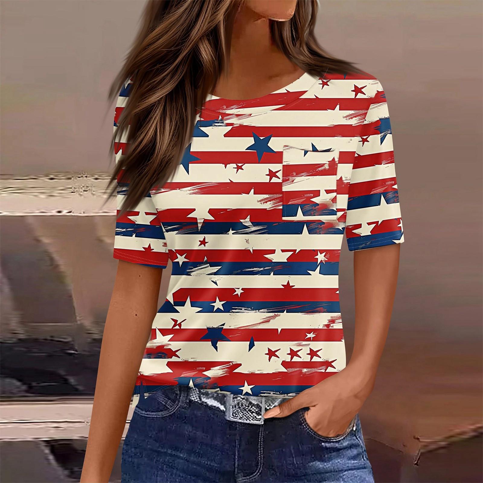 

Футболки для женщин с круглым вырезом, нарядные повседневные блузки с принтом, короткие рукава, летние топы свободного кроя XL арбуз красный