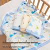 High-Density Pure Cotton Baby Towel Blanket - Six-Layer Gauze, Wide-Edge Newborn Quilt