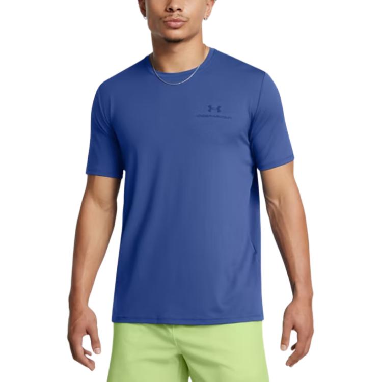 Under Armour Vanish Energy Comfortable Soft Quick-Dry Loose Short Sleeve T-Shirt Men Tops Tech-Blue 1383973-432