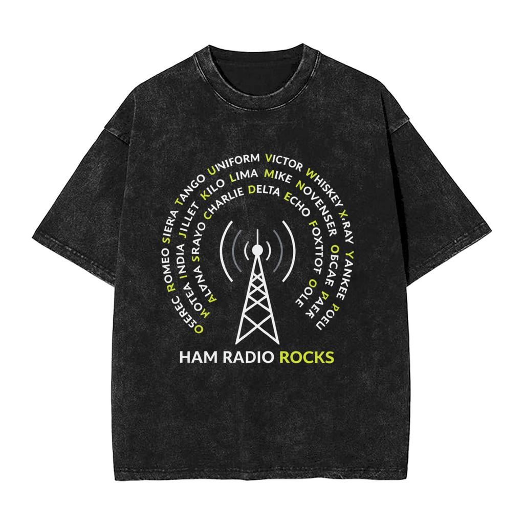 Ham Radio Operator Amateur Radio TShirt  Simple T Shirts Short Sleeves Vintage Tops Summer Casual Crew Neck Plus Size Clothing