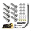 License Plate Screws Set Bolts Mounting Hardware Universal Nut Cover