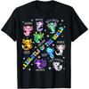 T-shirt Kawaii Axolotl del Mondo, Axolotl Carino, Animale Anime, Amante degli Animali