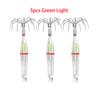 Luminous Fishing Hooks Squid Jig Hooks Waterproof LED Light To Lure Fish Multi-hooks Tackle Fishing Accessories 1/3/5pcs