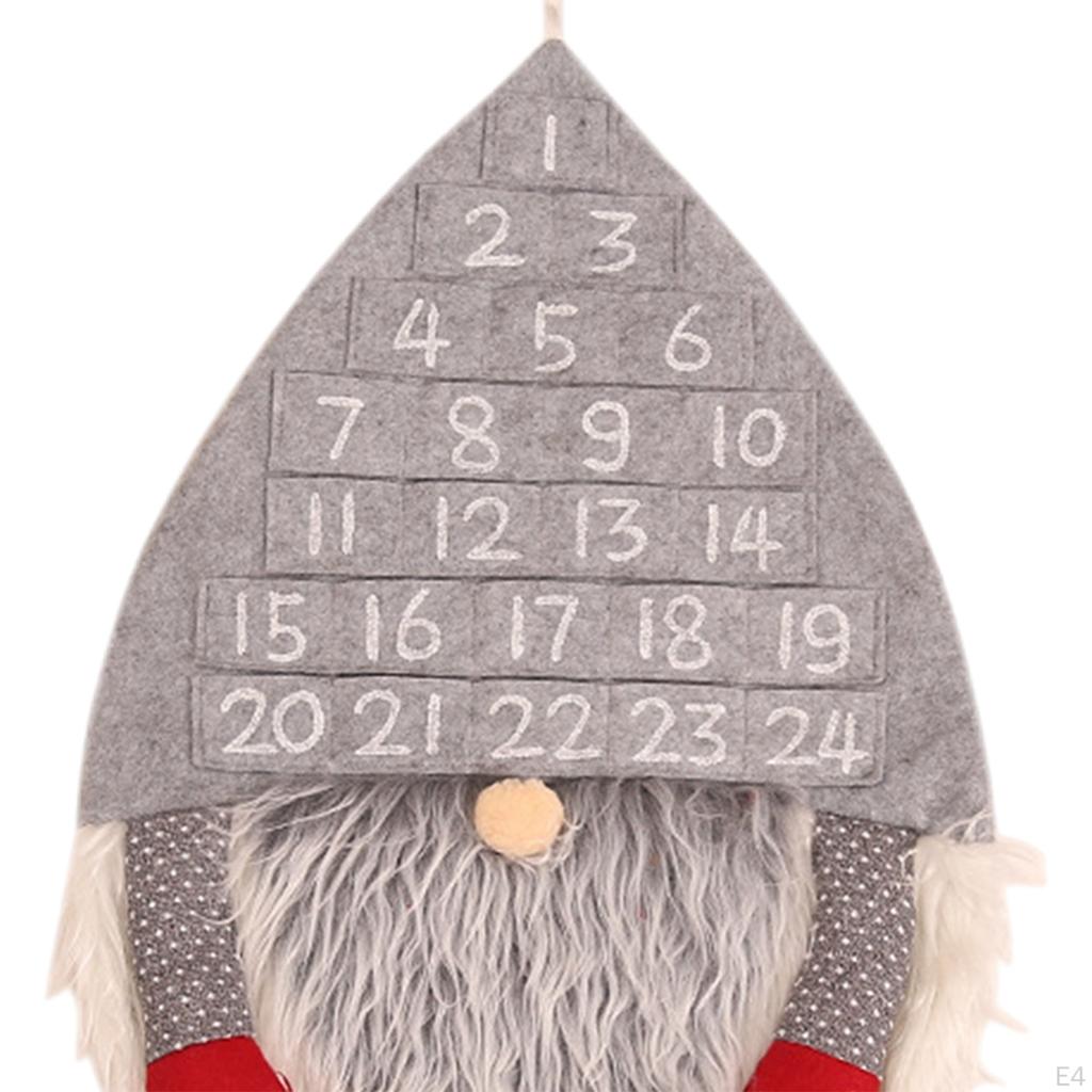 Advent Wall Hanging Calendar Non Woven Gnome 24