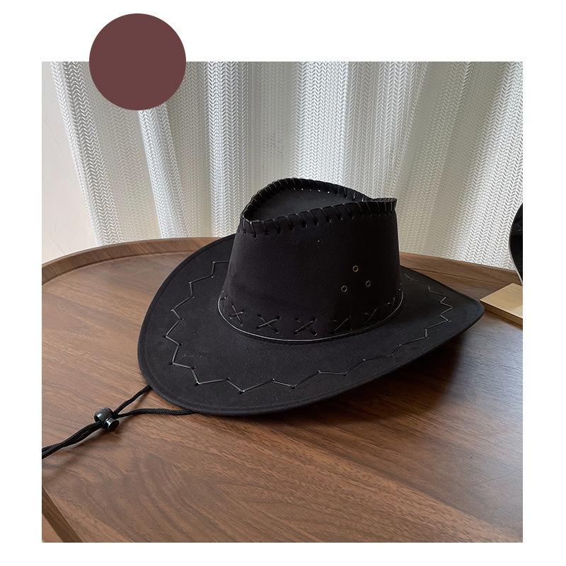Western Cowboy Hat Women Summer Sun Hat Dressing Photography Hat Knight Hat Versatile Hot Girl Sun Protection Hat