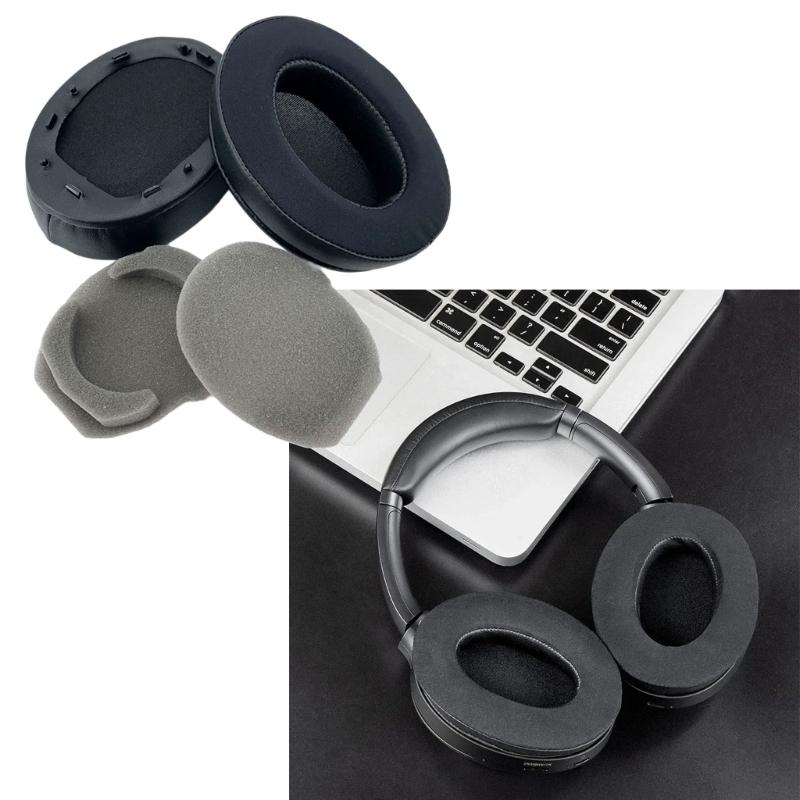 1 Pair Soft Breathable Earpads for WH-1000XM3 Headphones Replacement Earphone Cushion with Cooling Gel Feature