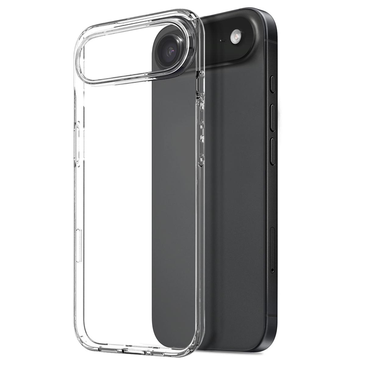 

NORTHJO For iPhone 17 Air Case Soft TPU Clear Phone Cover with Tempered Glass Screen Protector A