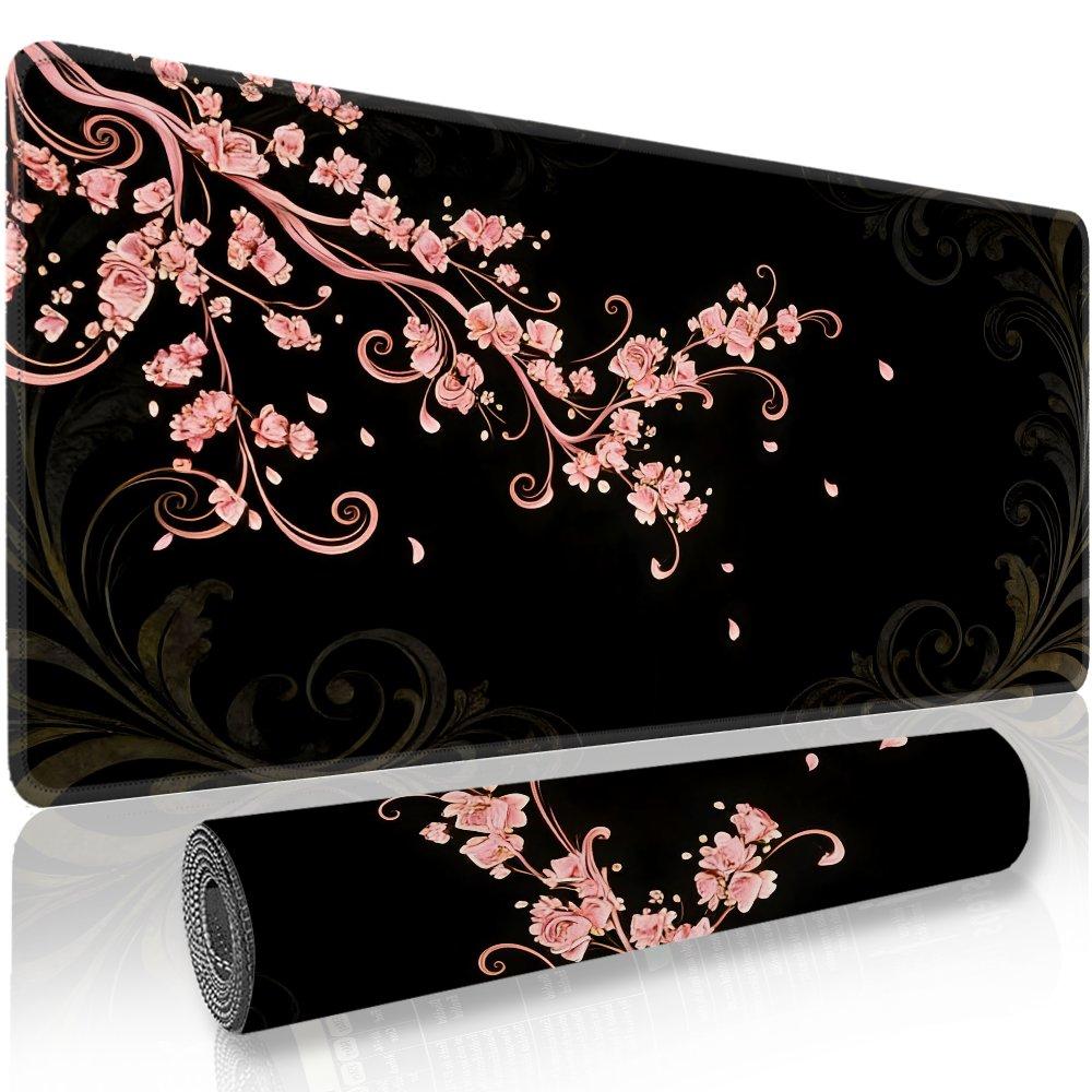 Premium Desk Mat Mouse Pad Office Desk Mat Comfort Cloth Surface Stable Rubber Base for Office Desk PC Laptop Keyboard Professio 400x800x2mm