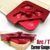Precision Aluminium Alloy Corner Radius Jig with Replaceable Templates for Crafting Rounded and Beveled Wood Edges In Carpentry
