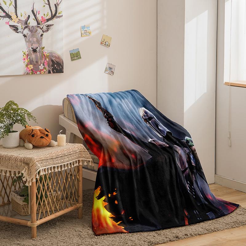 Column Double-Sided Flannel 3D Digital Printed Blanket Blanket