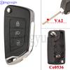 Guscio Chiave Auto Pieghevole Modificato Jingyuqin Ce0536/0523 Hu83 Va2 Per Peugeot 107 207 307 407 306 308 408 508 Citroen C2 C3 C4