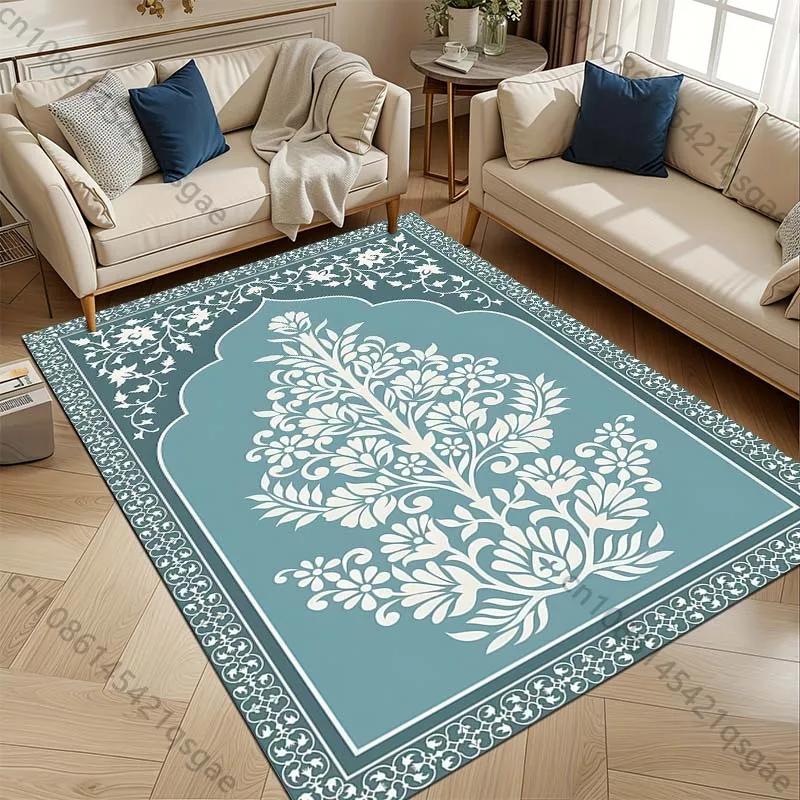 

Ковры с принтом в исламском стиле разных размеров для спален, гостиных, коврик для дивана, креативный придверный коврик, ковер для зонирования, прочный домашний декор, большой размер 40x60cm16x24in