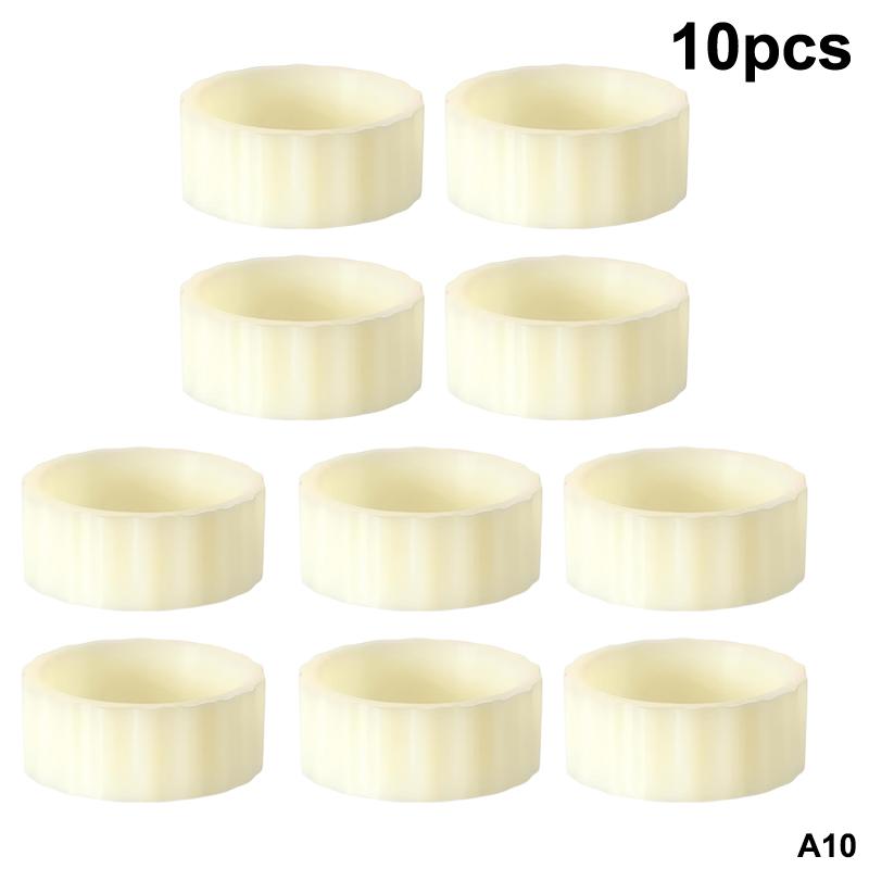 5/10 Pezzi Manicotti Stabilizzanti per Portacandele in Silicone, Previene lo Scivolamento e le Gocce di Cera, Stabilizza Candele Coniche e Cilindriche