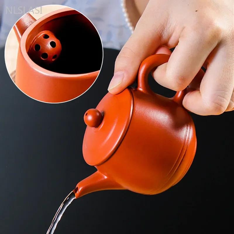 Tradition Zhu Mud Zisha Teaware Chinese Yixing Purple Clay Tea Pot Household Filter Teapot Gifts Customized Beauty Tea Infuser