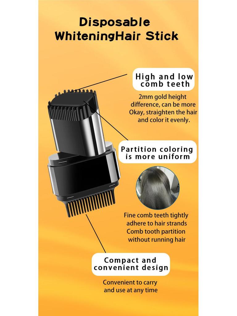 Cross-Border Gray Hair Cover Stick: Disposable Hair Dye Pen