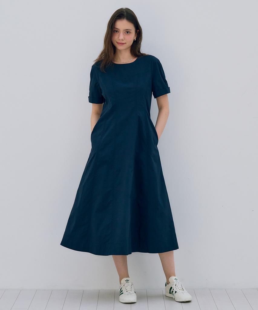 Metapeo Met Sweet Flare Dress Metaphor Navy