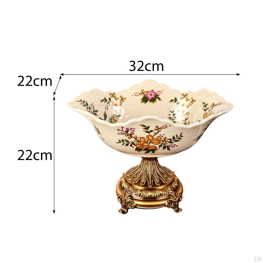 Ceramic Bowl for Fruits And Snacks, Unique Serving Tray Home