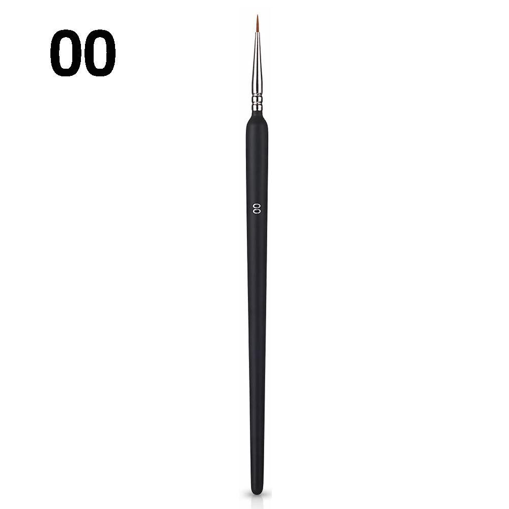 Outline Hand-Painted Watercolor Brush: Wolf Hair, Fine Line & Thick Round Handle for Chinese Painting & Nail Art.
