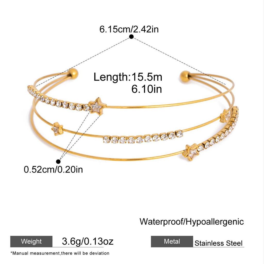 Delicate White Crystal Bracelets Sparkle Teardrop-shaped Zircon Bracelets Adjustable Stainless Steel Wedding Jewelry Accessories