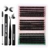 270 Clusters 60D80D100D Thick False Eyelash Set Natural Diy Segmented Single Cluster Eyelashes