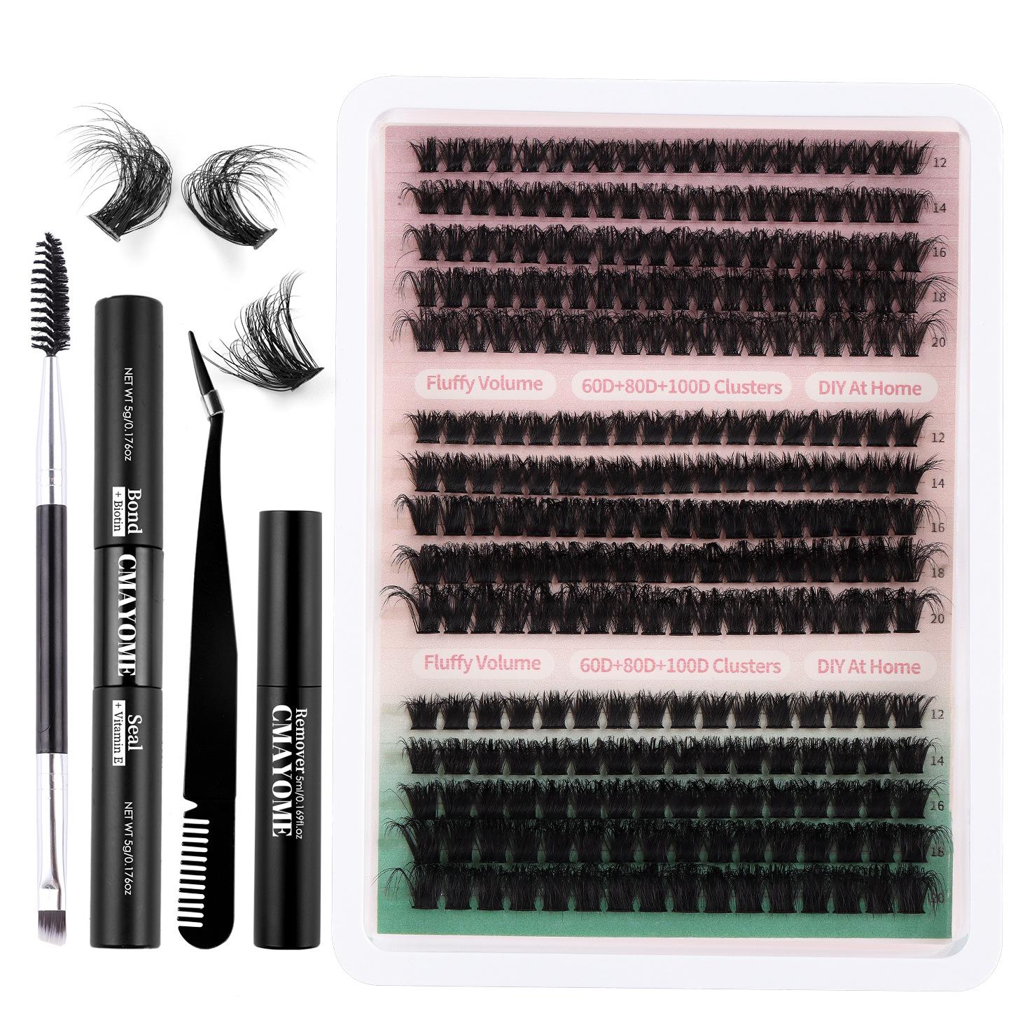 

Набор густых накладных ресниц 270 пучков 60D80D100D Натуральные ресницы-пучки для самостоятельной сборки