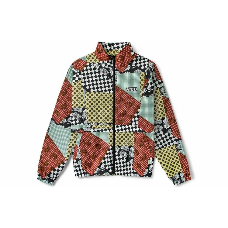 (WMNS) Vans Checkerboard Print Casual Jacket Brown Black White Women s VN0A4RBOZKC S