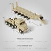 1/72 Scale Yellow M1070 Military Transport Vehicle Desert Sand Plastic Model Kit – DIY Assembly Toy Gift for Christmas