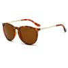 New Fashion Round Frame Sunglasses Men'S And Women'S Metal Toad Mirrors Retro Women'S Sun Glasses