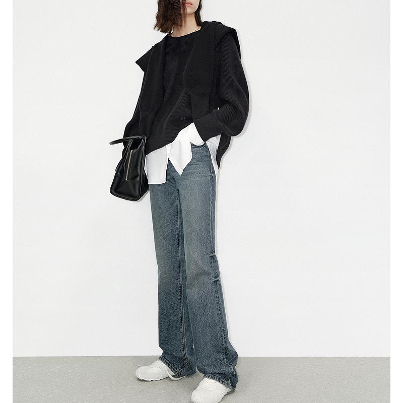 In Stock: Psychedelic Texture High-Waisted Straight-Leg Pants Inspired by Qin Lan XL