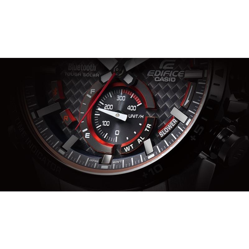 Casio Men's Stainless Steel 100M Water Resistant Quartz Watch ECB-800DB-1A