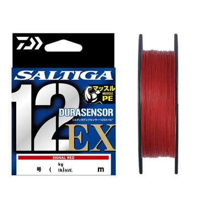 Daiwa Línea de PE UVF Saltiga Dura Sensor X12EX+Si3 300m #5 (88 libras) Señal roja