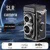 Retro Dual-Lens Travel Camera - Manual Crank, Student-Friendly, Portable Film & Digital Model