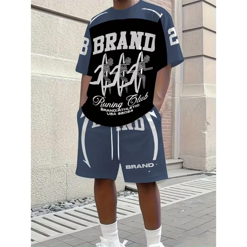 Simple Comfortable Suit Men's Print Fashion Sport Wear Men’s