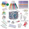 Portable Yarn Projects for Travel 59Pcs/Set Crochet Tools Kit, Ergonomic Hooks Accessories Set Craft Storage Case with Bag, Complete Tool Kit