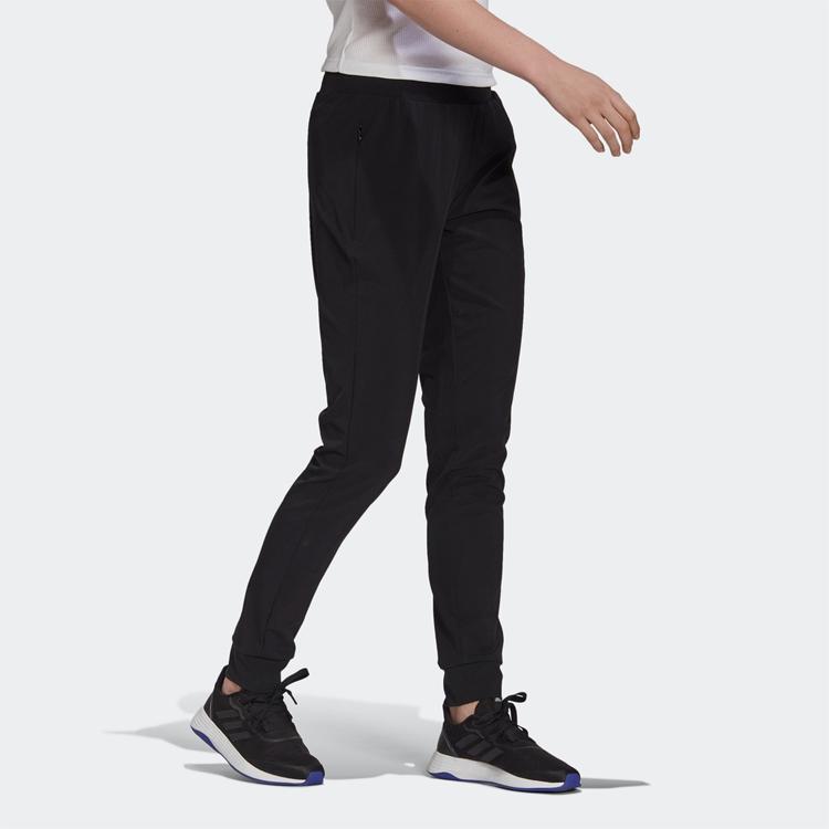 Adidas Womens Slim Fit Training Jogger Pants Women Bottoms Black GV5172