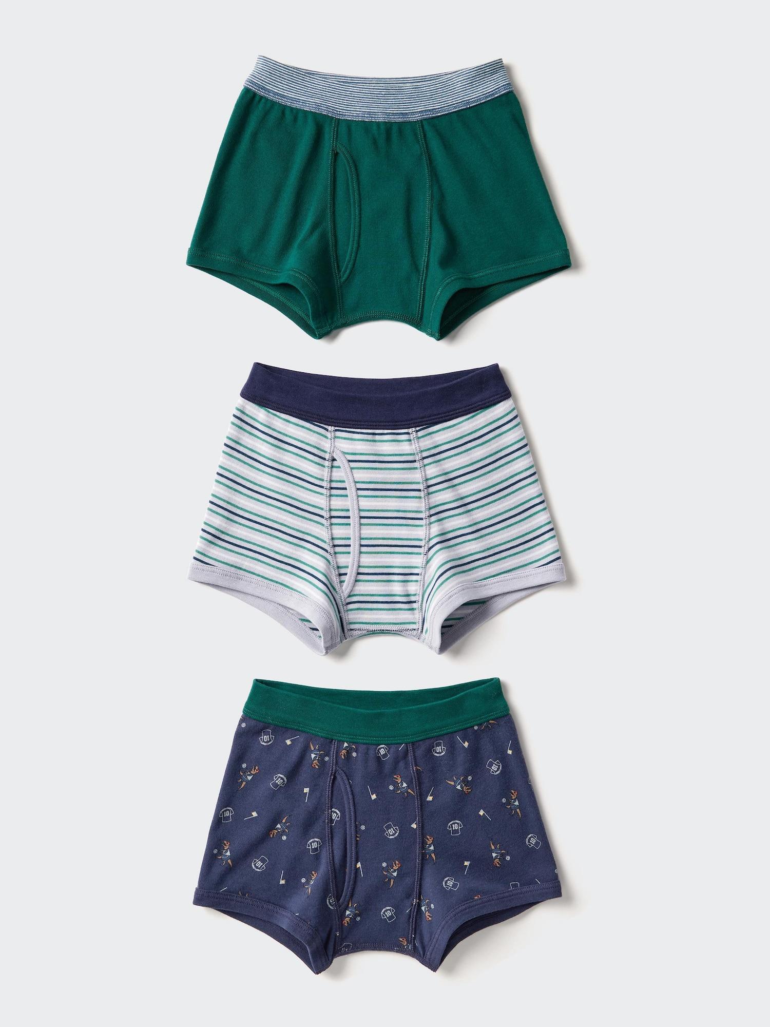 

Uniqlo Boys Boxer Brief 3p Dinosaur 54 GREEN/KIDS 140