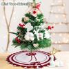 Festives Christmas Tree Skirt with Bowknot Pattern Creative Festival Decorative Tree Accessories Stylish Trees Mat