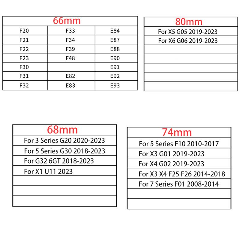 LHNJF1 Car Sticker 2PCS Car Coasters For BMW 5 Series G30 F10 G32 G20 G05 G01 G02 F20 F30 Silicone Cup Holder Coaster Center Console Ac