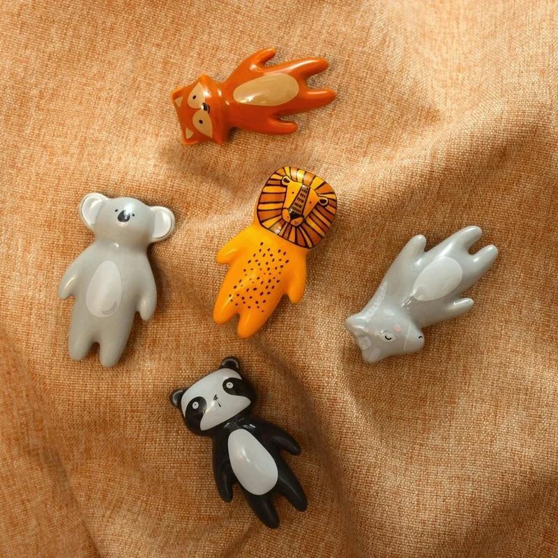 Cartoon Animals Kid's Ceramic Drawer Furniture Knobs Children Cute Cabinet Pulls Dresser Knob Cute Cupboard Handle