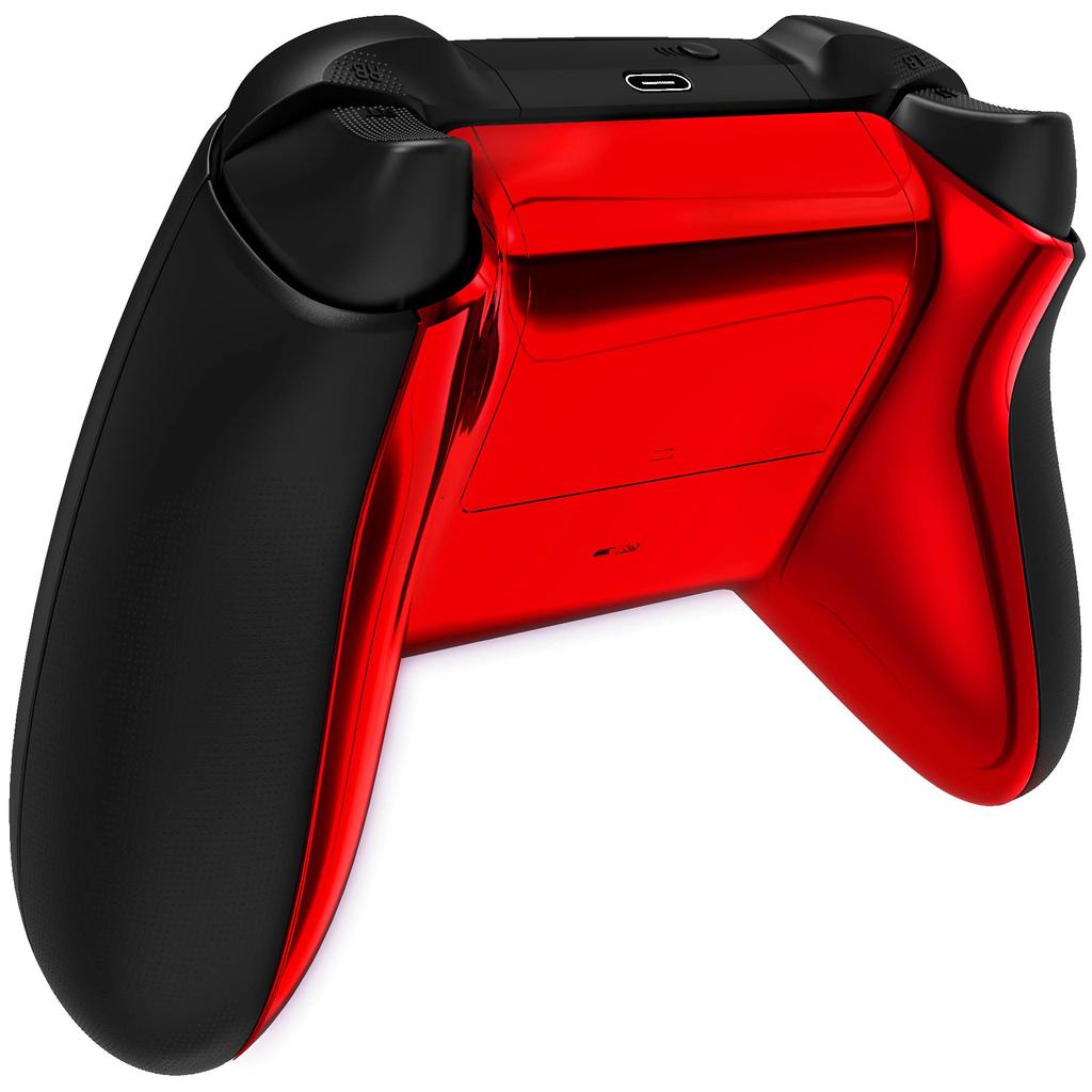 eXtremeRate Custom Back Cover Shell for Xbox Core Wireless Glossy Replacement Cover Bottom Shell for Xbox Series Not Controller, & X/S (Controller